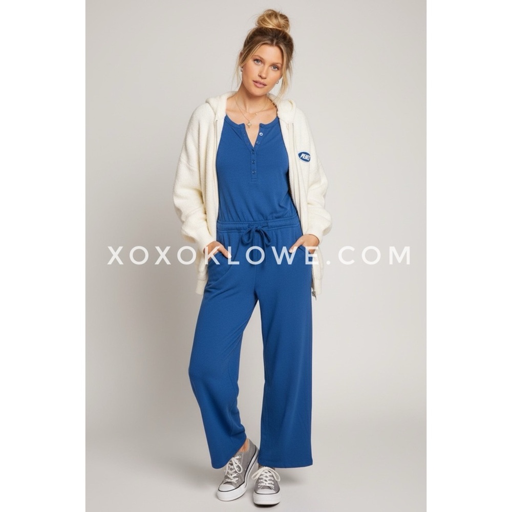 POL Cream Peace Patch Fuzzy Knit Hoodie | Oversized Zip Sweater - Picture 8 of 8